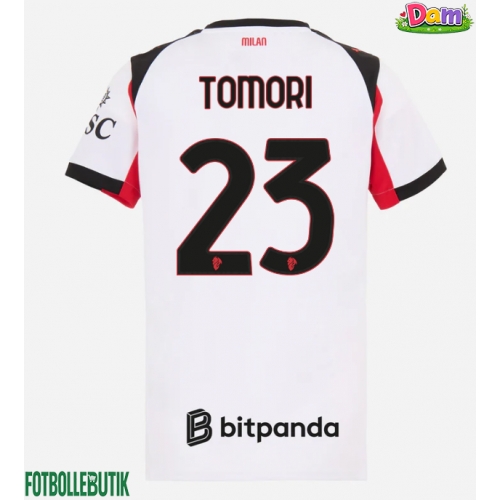 AC Milan Fikayo Tomori #23 Bortatröja Kvinnor 2025-26 Kortärmad